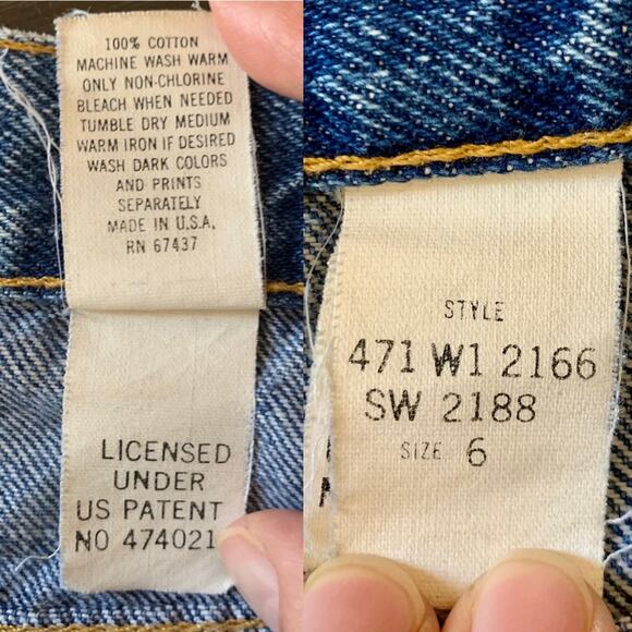 Sasson Vintage RARE Acid Wash Cutoff Denim Jean Shorts 6 - Picture 9 of 16